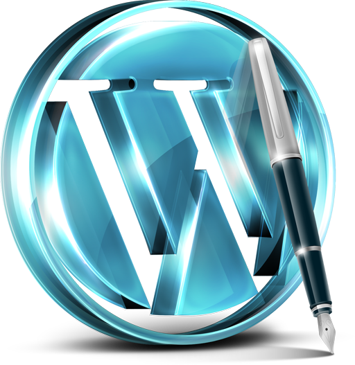 Blue Wordpress Icon 512x512 png